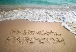 financial freedom beach sea sky sand